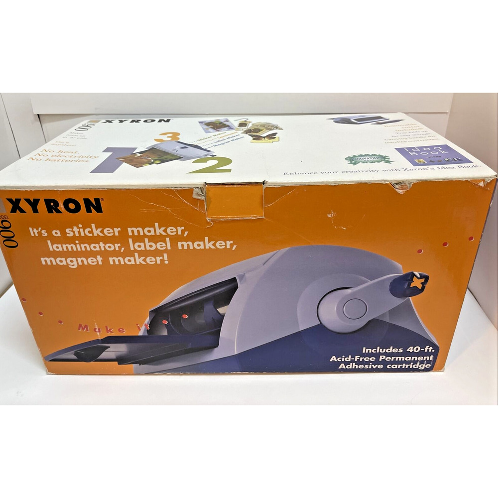 XYRON Model 900 Laminating Machine Sticker Label Maker in Box